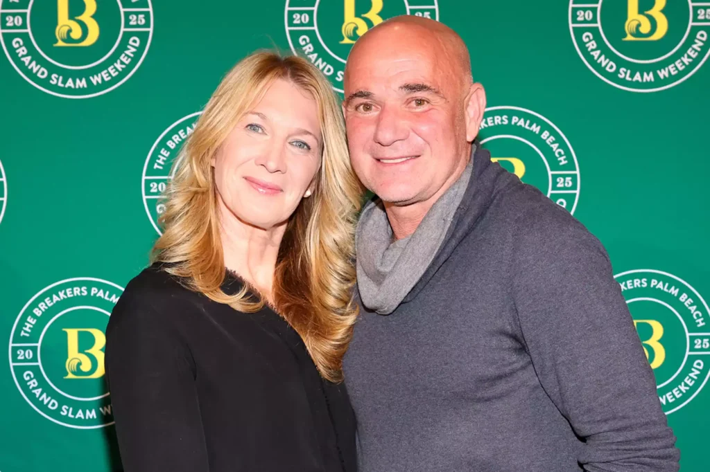 Steffi Graf and Andre Agassi at The Breakers Tennis Ball.