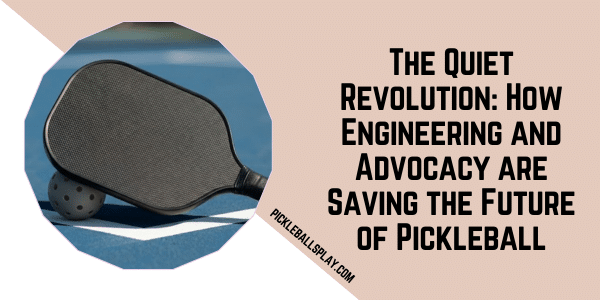 The Quiet Revolution How Engineering and Advocacy are Saving the Future of Pickleball